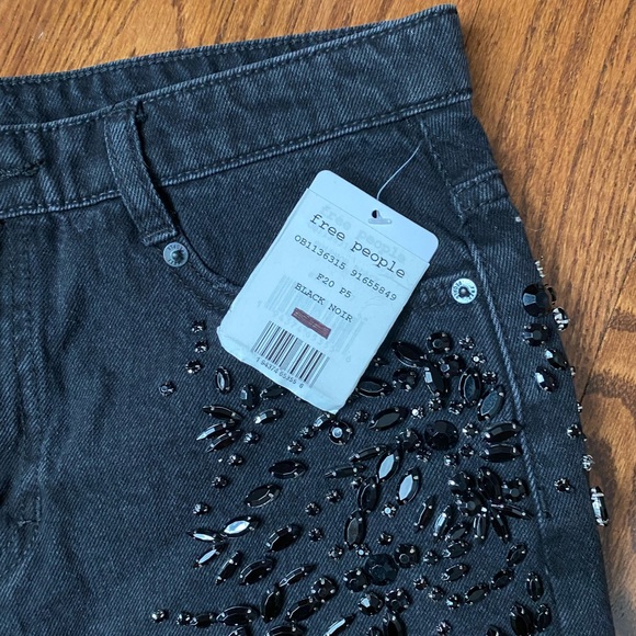 Free people black mini skirt - Picture 6 of 7